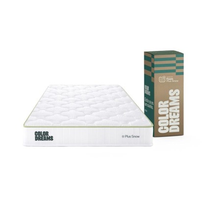 Colchón Foam Plus Snow Color Dreams | Memory Foam con Gel | Cooling Fresh Sense | 23 cm | En Caja