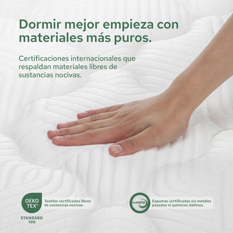 Colchón Foam Plus Snow Color Dreams | Memory Foam con Gel | Cooling Fresh Sense | 23 cm | En Caja