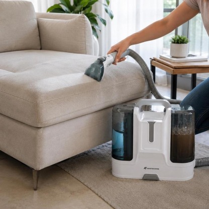 Aspiradora para Alfombra y Tapicería con Función de Inyección y Succión de Agua, Limpieza Profunda de Muebles, Autos y Pisos, Ideal para Eliminar Manchas y Suciedad Difícil