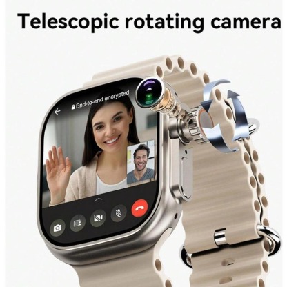 Maxwear U3a smart watch La Tarjeta SIM de Reloj Inteligente 5G 16GB con Cámara GPS App Descargable WiFi iOS para Pagar Android Pantalla AMOLED 2.06 Pulgadas Procesador Sc8541e 4 núcleos 1.4 GHz RAM 2GB ROM 16GB Batería 800mAh Correa de 49mm