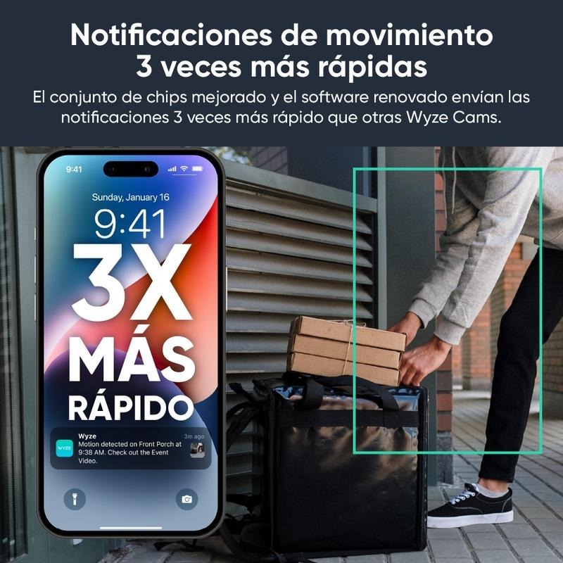 Wyze Cam OG - Cámara Inteligente 1080p Con Grabación 24/7 en microSD, Monitoreo De Mascotas Y Compatible Con Alexa/Google Assistant