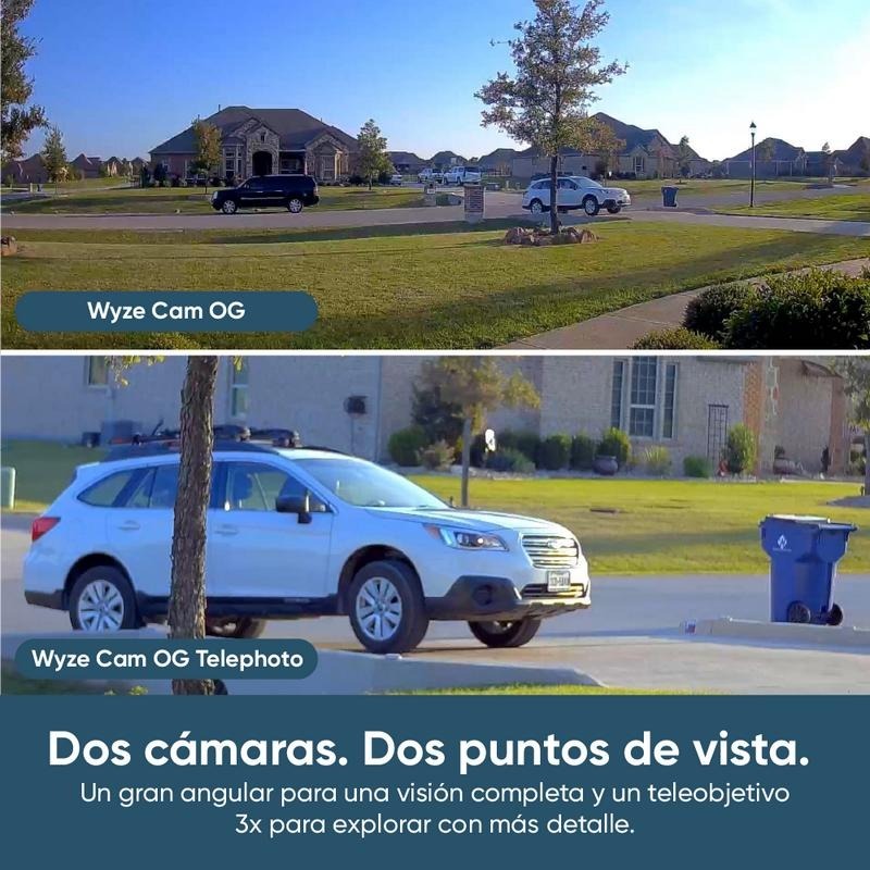 Wyze Cam OG - Cámara Inteligente 1080p Con Grabación 24/7 en microSD, Monitoreo De Mascotas Y Compatible Con Alexa/Google Assistant