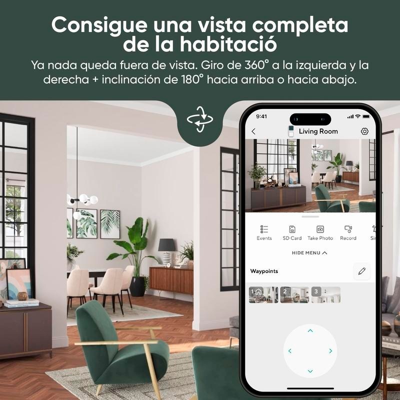 Wyze Cam OG - Cámara Inteligente 1080p Con Grabación 24/7 en microSD, Monitoreo De Mascotas Y Compatible Con Alexa/Google Assistant