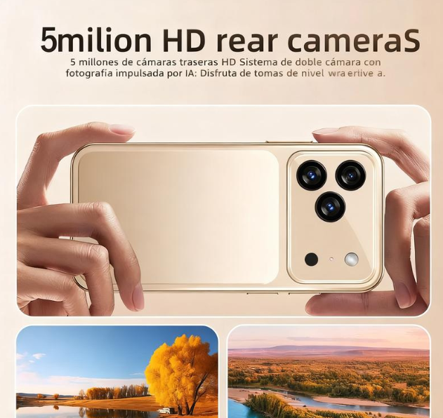 Teléfono Inteligente Mini de 3.0 Pulgadas, Doble Tarjeta SIM, 3G, Android 14, 3GB de RAM, 64GB de Almacenamiento, Dispositivo Portátil con GPS, Bluetooth y WiFi