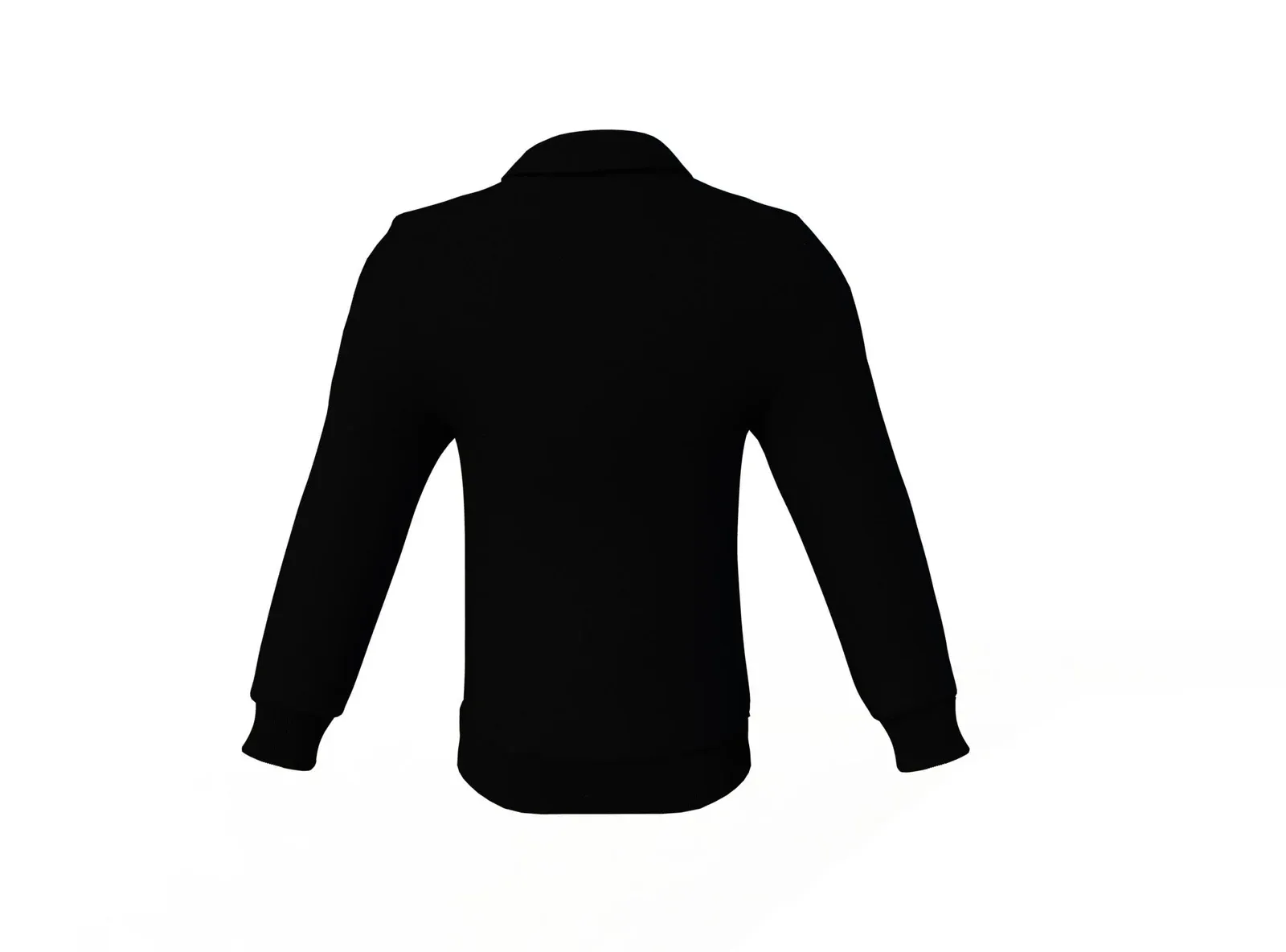 Black Varsity Letterman Jacket with Black Sleeves