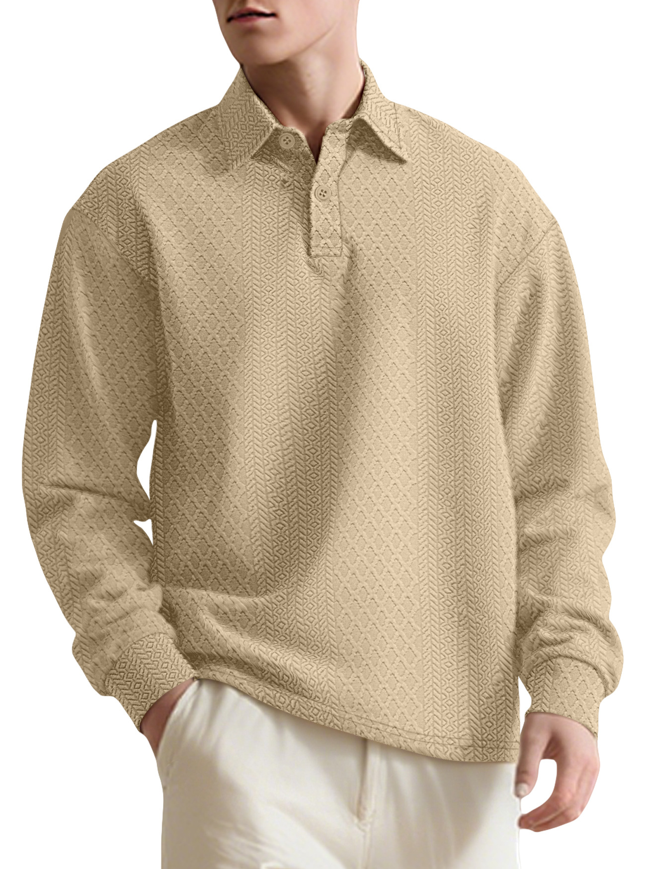 🔥 50% Rabatt: Neues Herren Polo & Sweatshirt in edlem Jacquard-Design