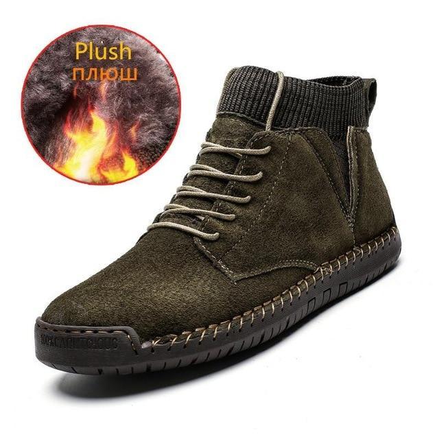 winter warm men's snow boots