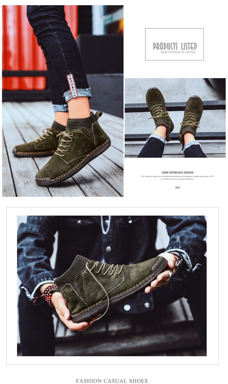 winter warm men's snow boots
