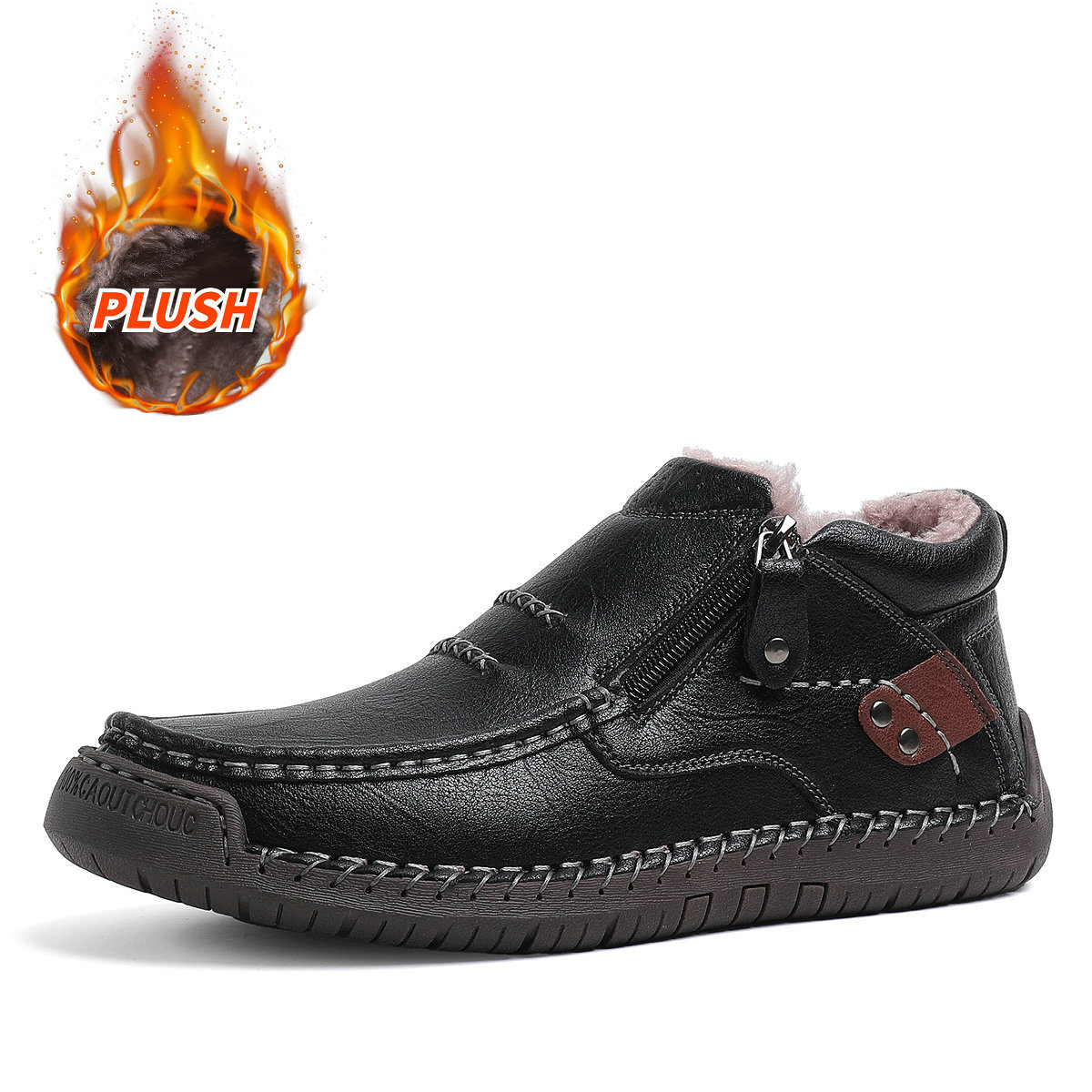 ⏰Limited Time 70% OFF🛒Men's Handmade Premium Leather Slip-On Driving Boots