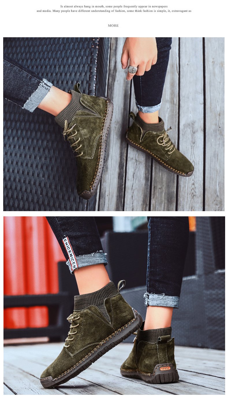 winter warm men's snow boots
