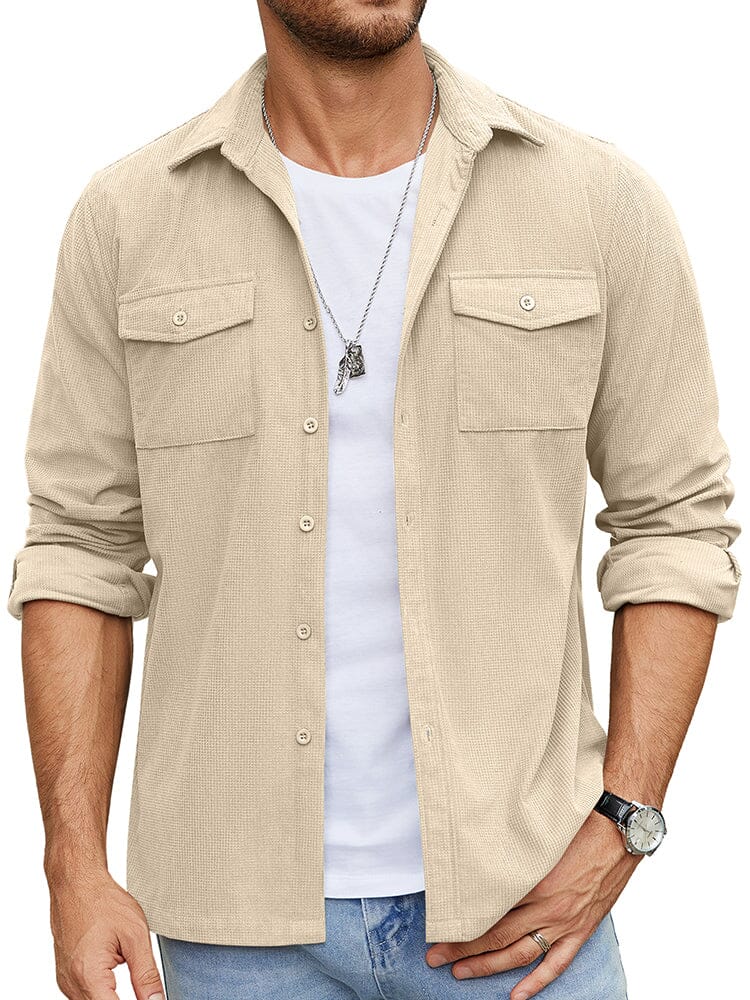Leisure Waffle Shirt Jacket