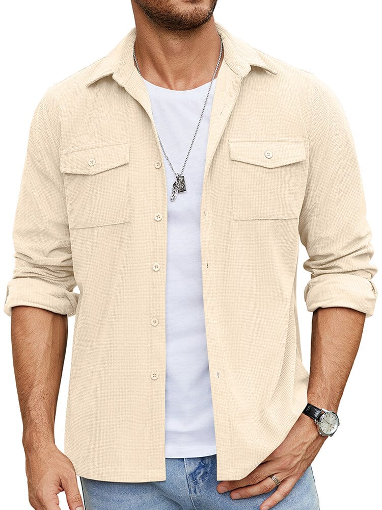 Leisure Waffle Shirt Jacket