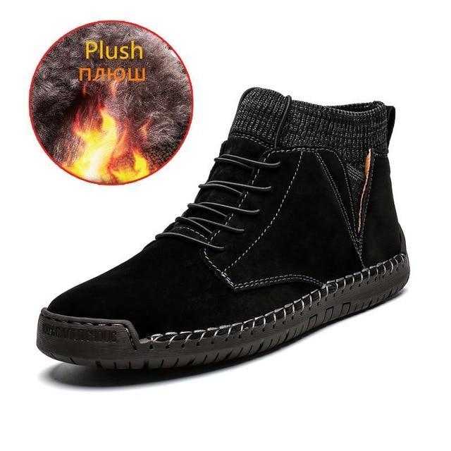 winter warm men's snow boots
