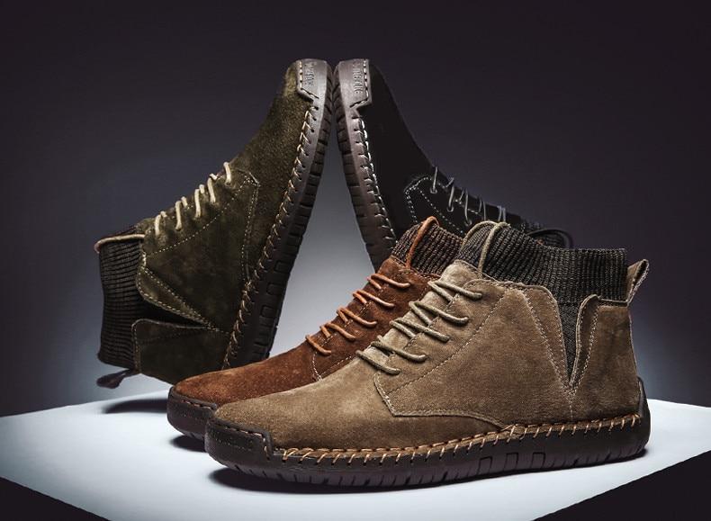 winter warm men's snow boots