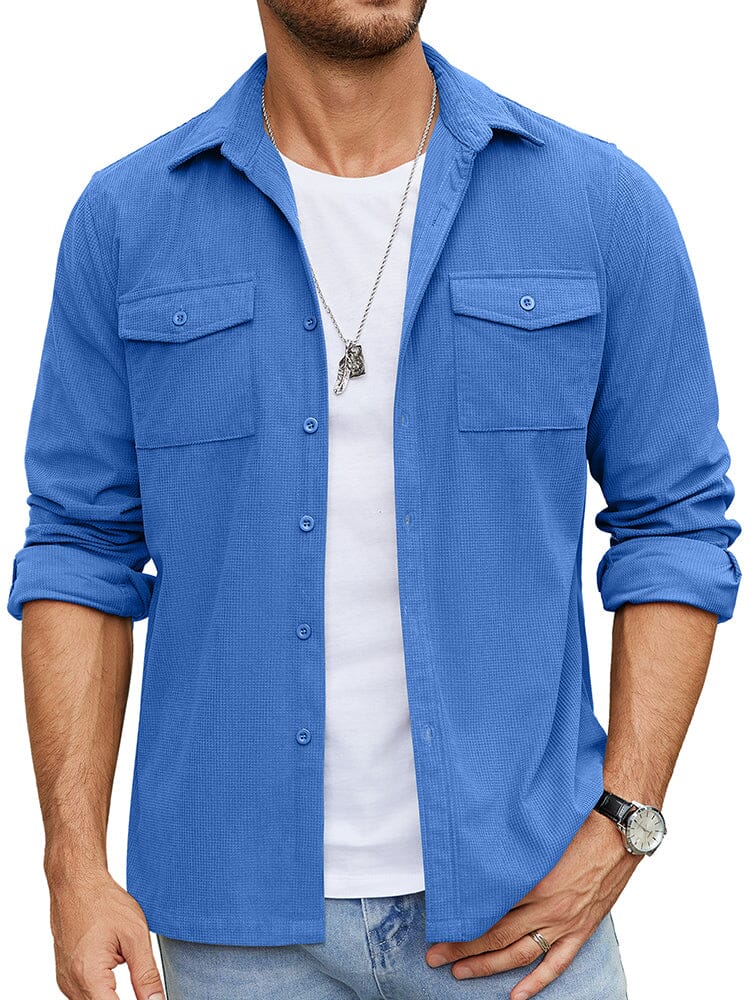 Leisure Waffle Shirt Jacket