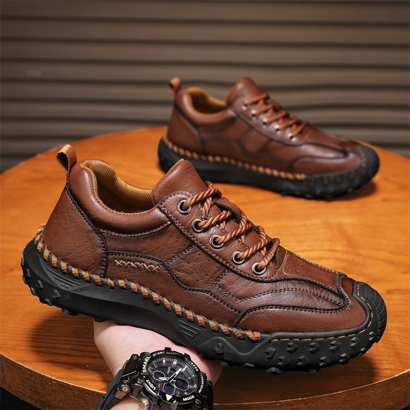 ⏰ 50% off -Men's handmade genuine leather non-slip orthopedic shoes
