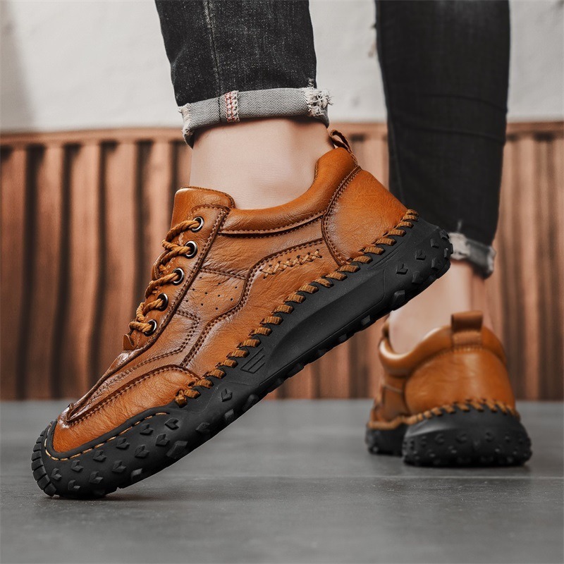 ⏰ 50% off -Men's handmade genuine leather non-slip orthopedic shoes