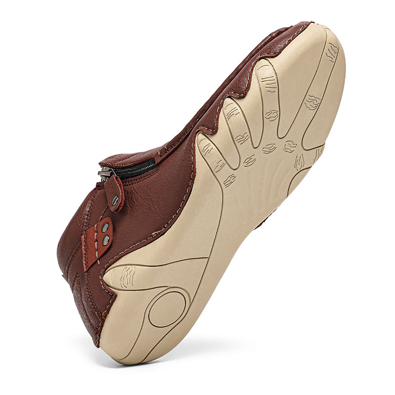 Men's Retro Handmade Leather Driving Boots Built for Comfort