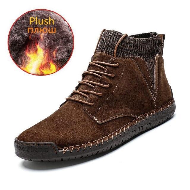 winter warm men's snow boots