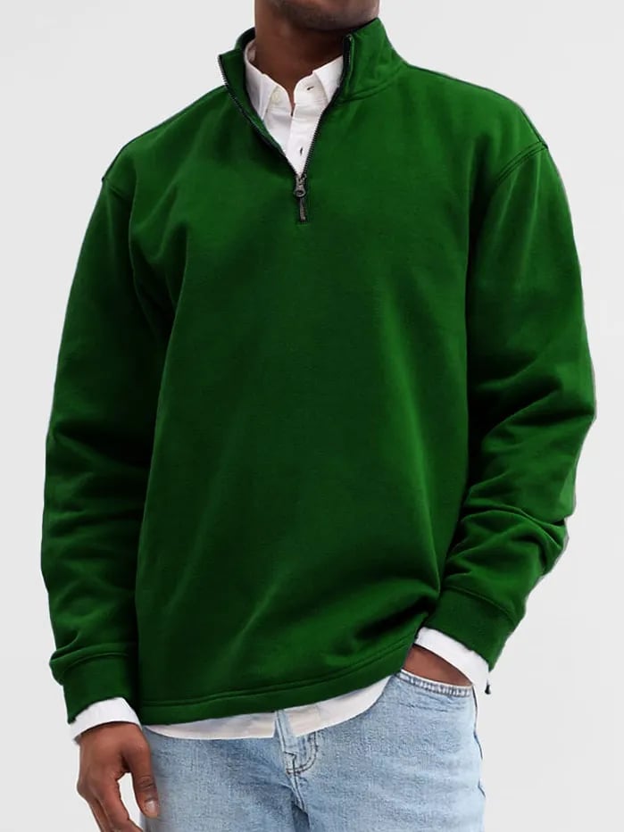 Men's Fashion Casual Zipper Padded Polo Shirt (Buy 2 Free Shipping)