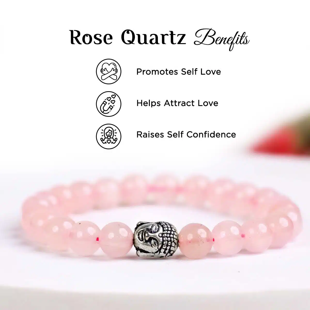 Rose Quartz Buddha Bracelet