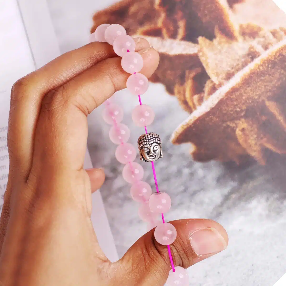 Rose Quartz Buddha Bracelet