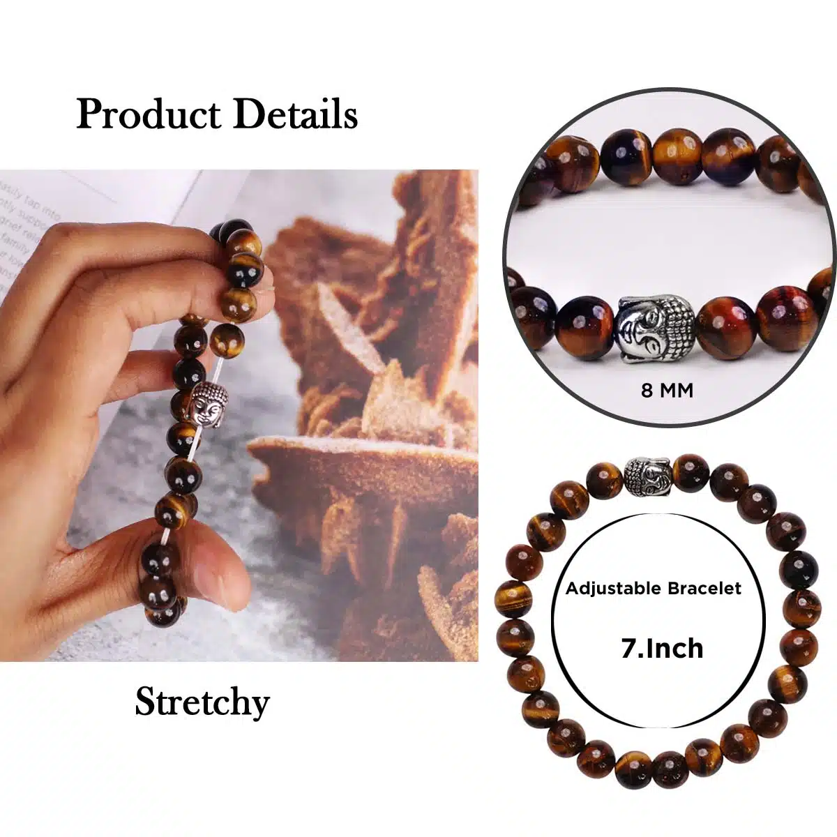 Tiger Eye Buddha Bracelet