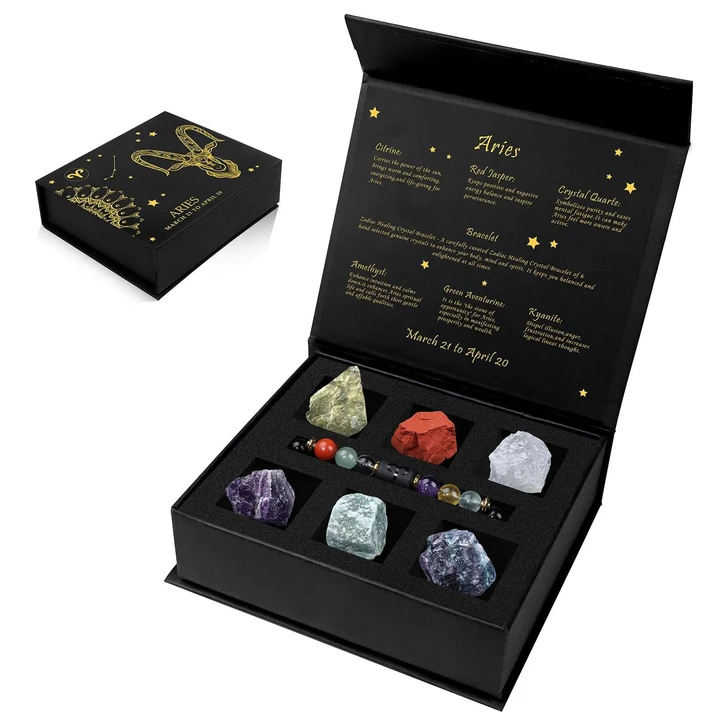 Zodiac Sign Crystal Bracelet Gift Box