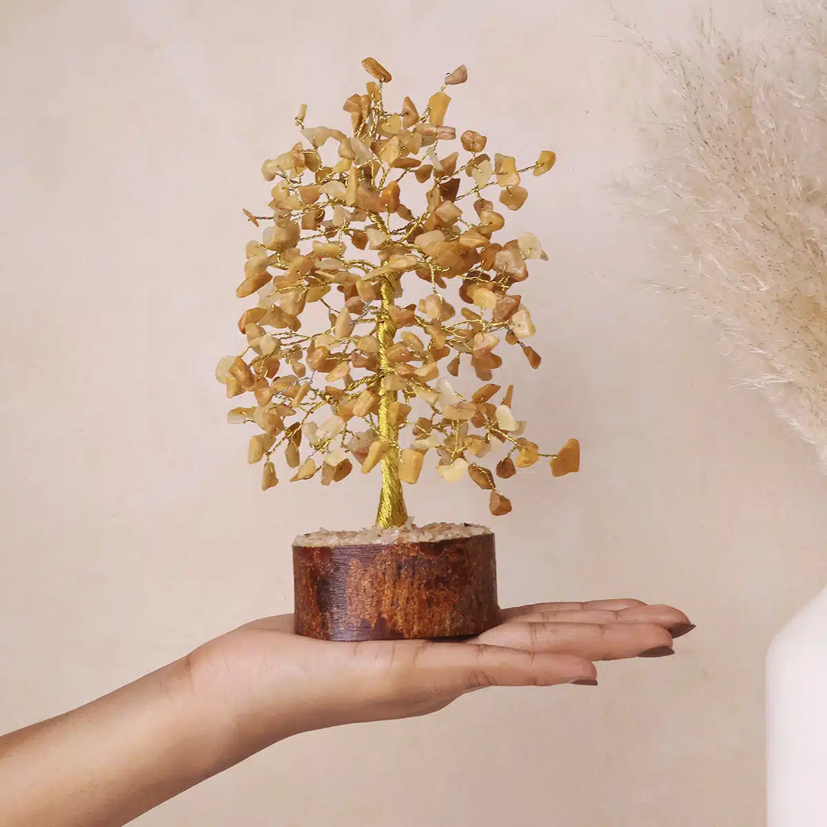 Yellow Aventurine Tree Gold Wire