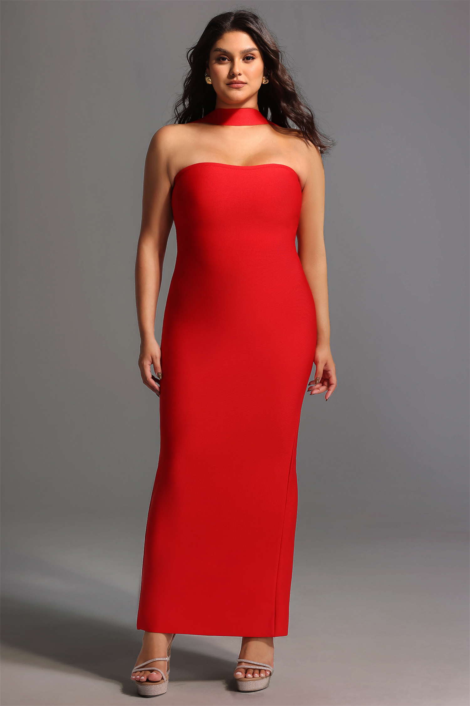 Rosee Sleeveless Bandage Midi Dress