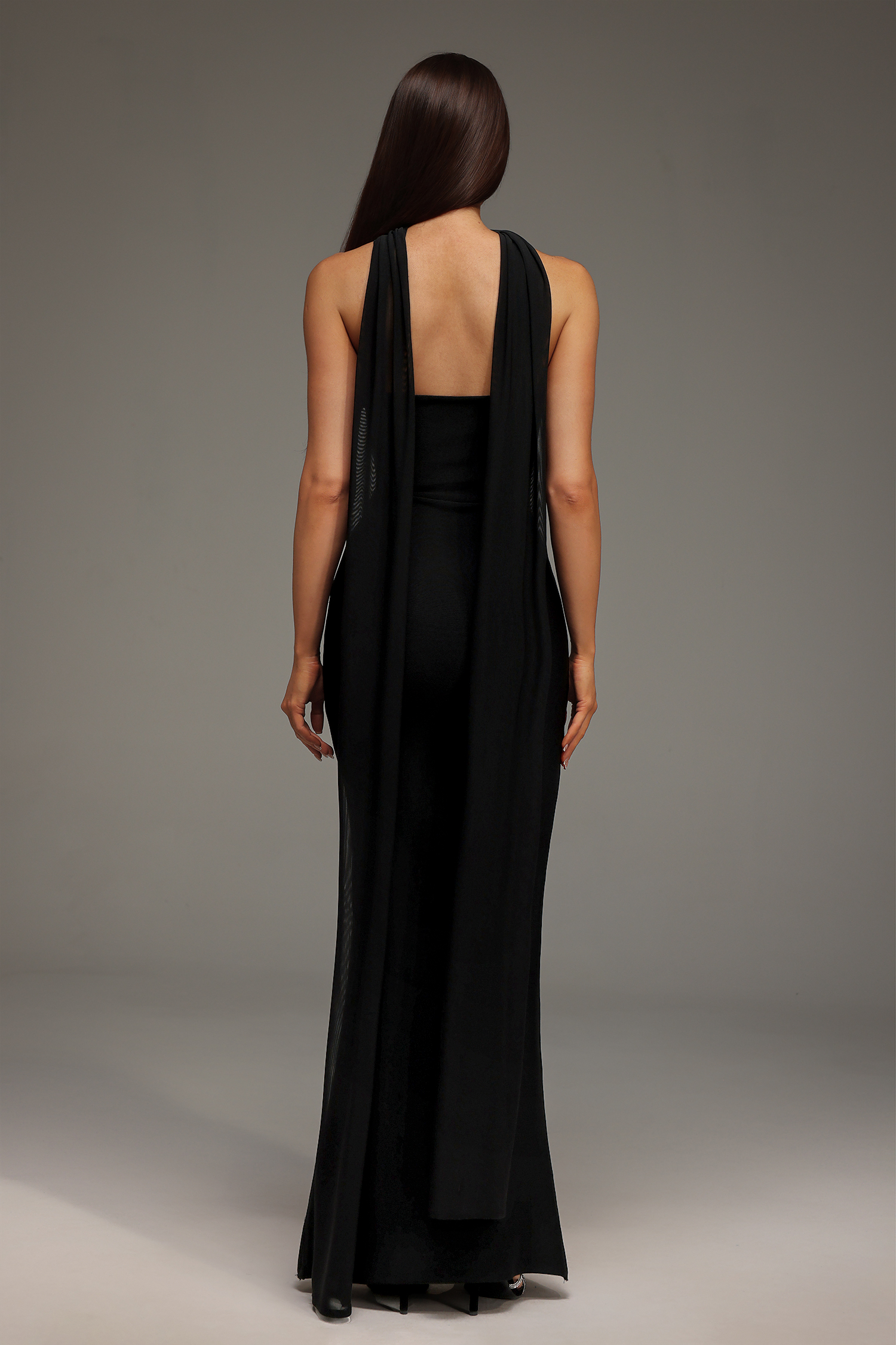 Nadja Sleeveless Diamond Bunting Bandage Maxi Dress