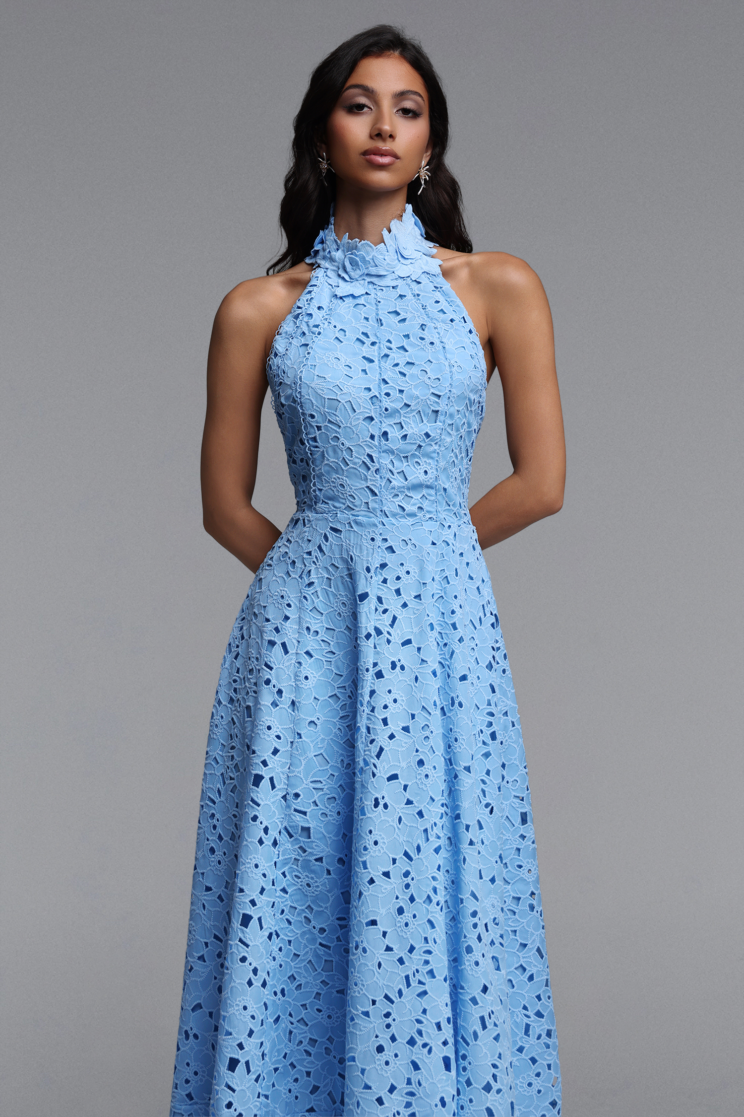 Nuvola Halter Midi Dress