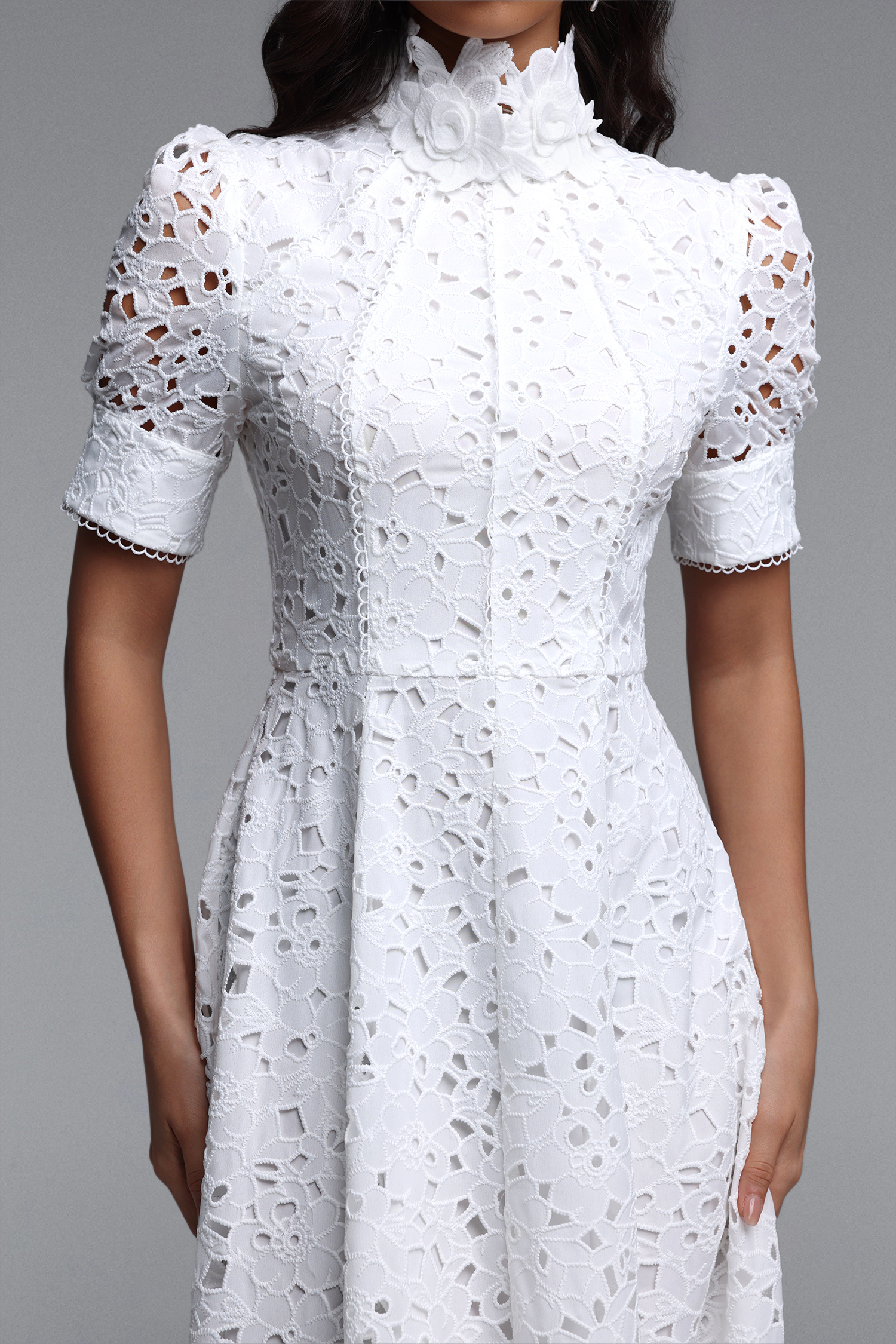 Kitsu Short Sleeve Midi Dress