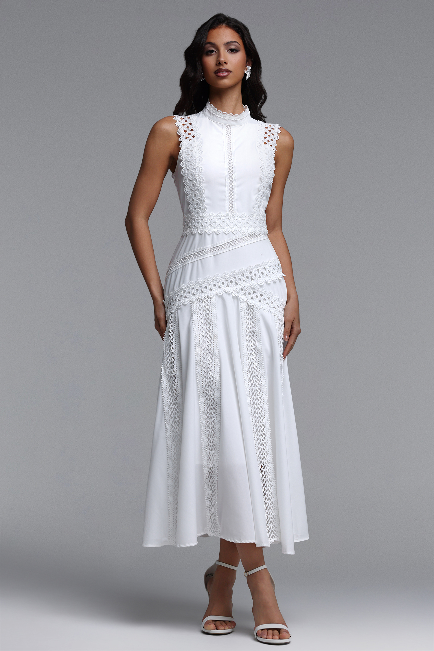 Inez Resort Contour Sleeveless Woven Maxi Dress