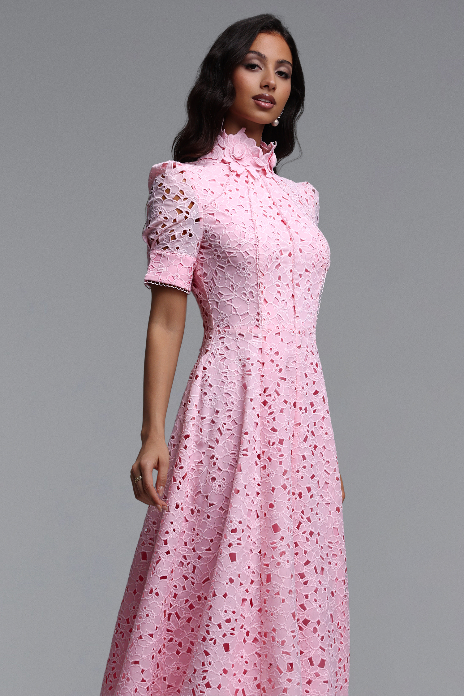 Kitsu Short Sleeve Midi Dress