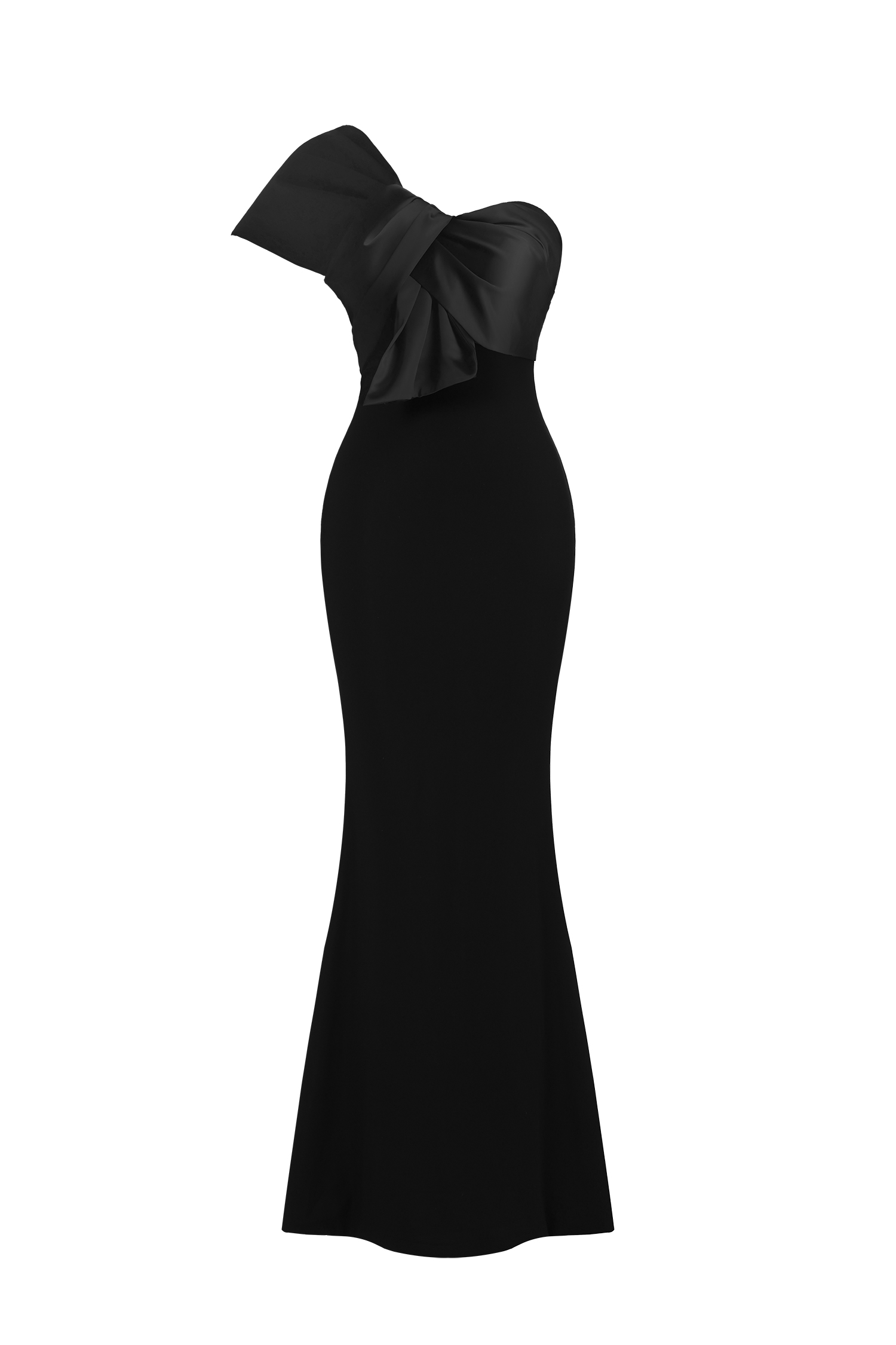 Milline Elegant Contour One Shoulder Twist Maxi Dress