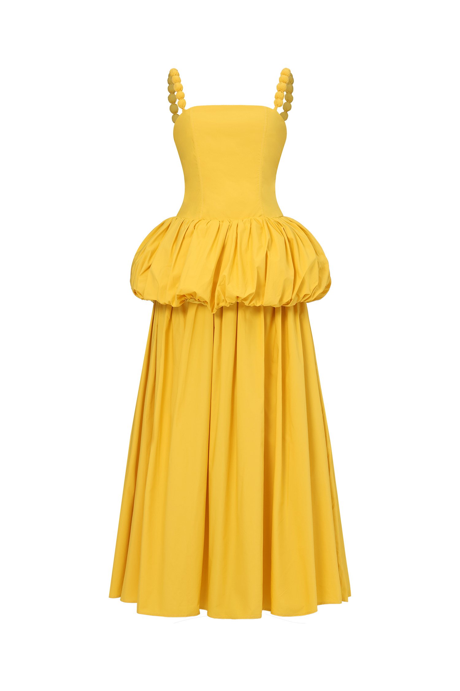 Sierra Classic Tailored Square Neck Puff Maxi Dress