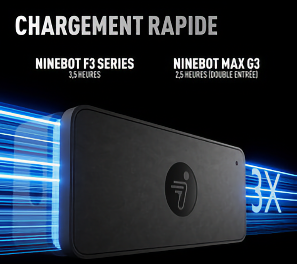 Chargeur Rapide Segway Ninebot 3,9A - ZT3-G3-F3-GT3