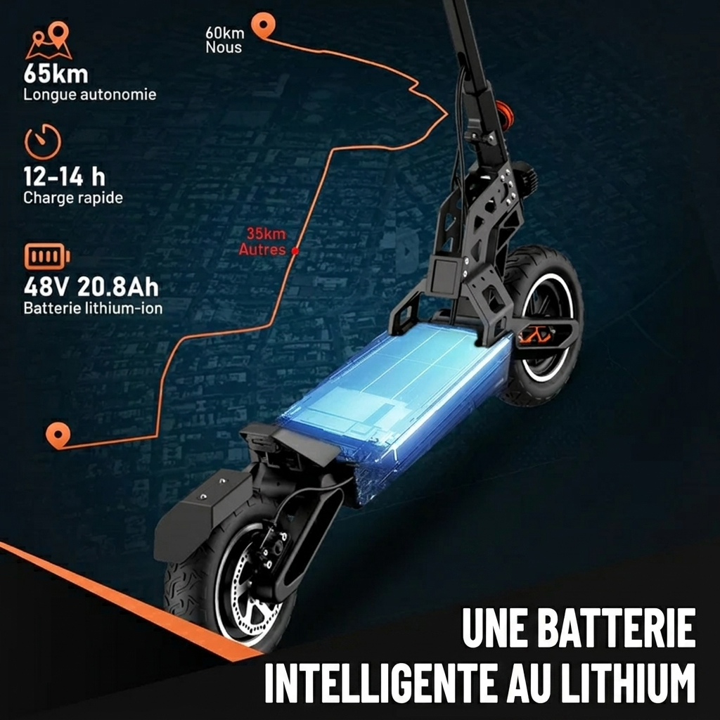 TODIMART S9 Trottinette électrique tout-terrain  Prix soldé