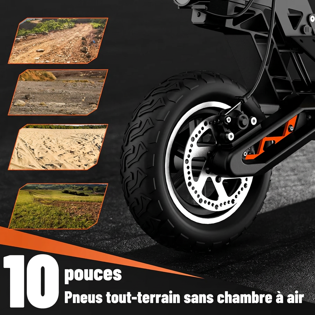 TODIMART S9 Trottinette électrique tout-terrain
