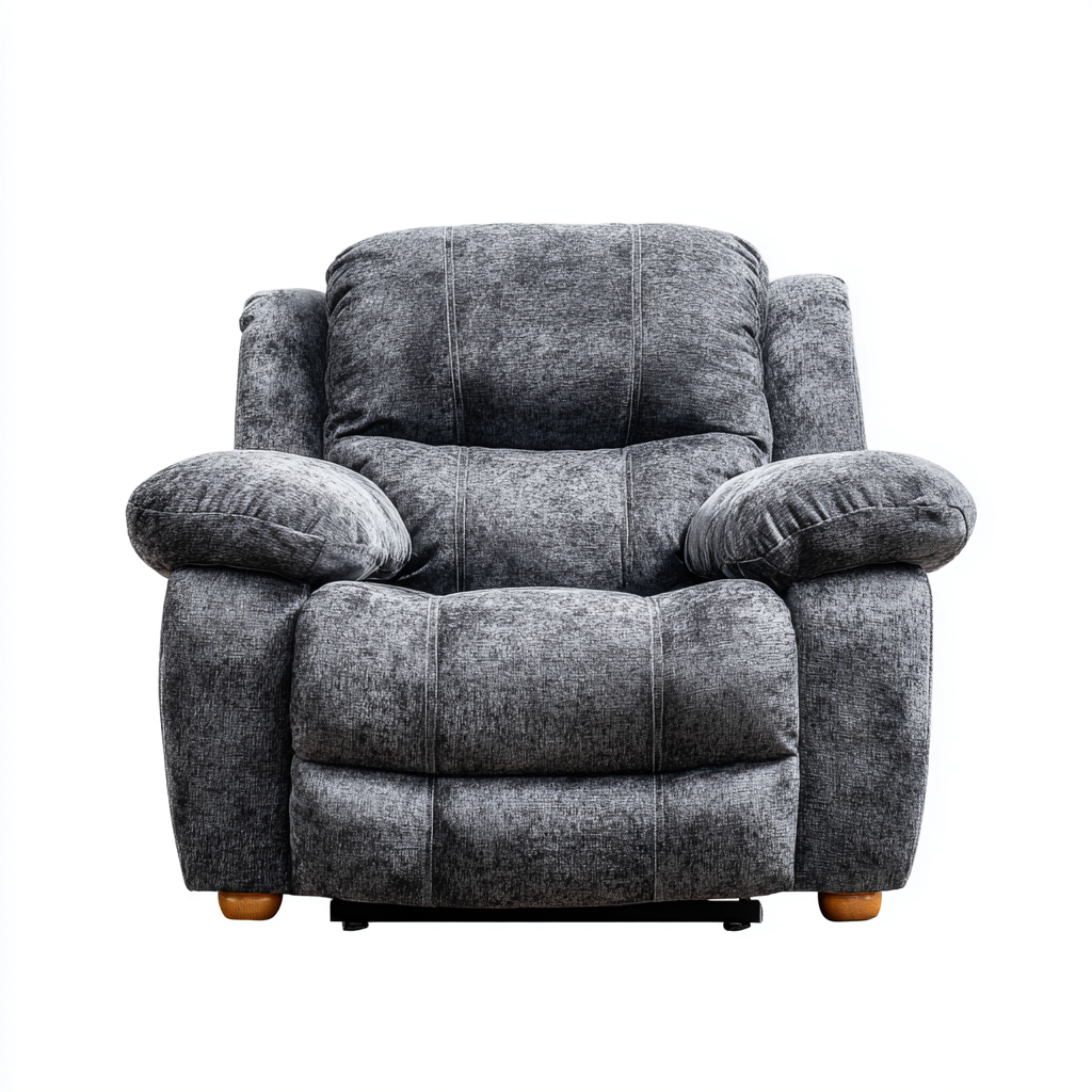 Sillón reclinable tela 97x94x101 cm - gris - diseño moderno apto para salón-Zamiiacorner
