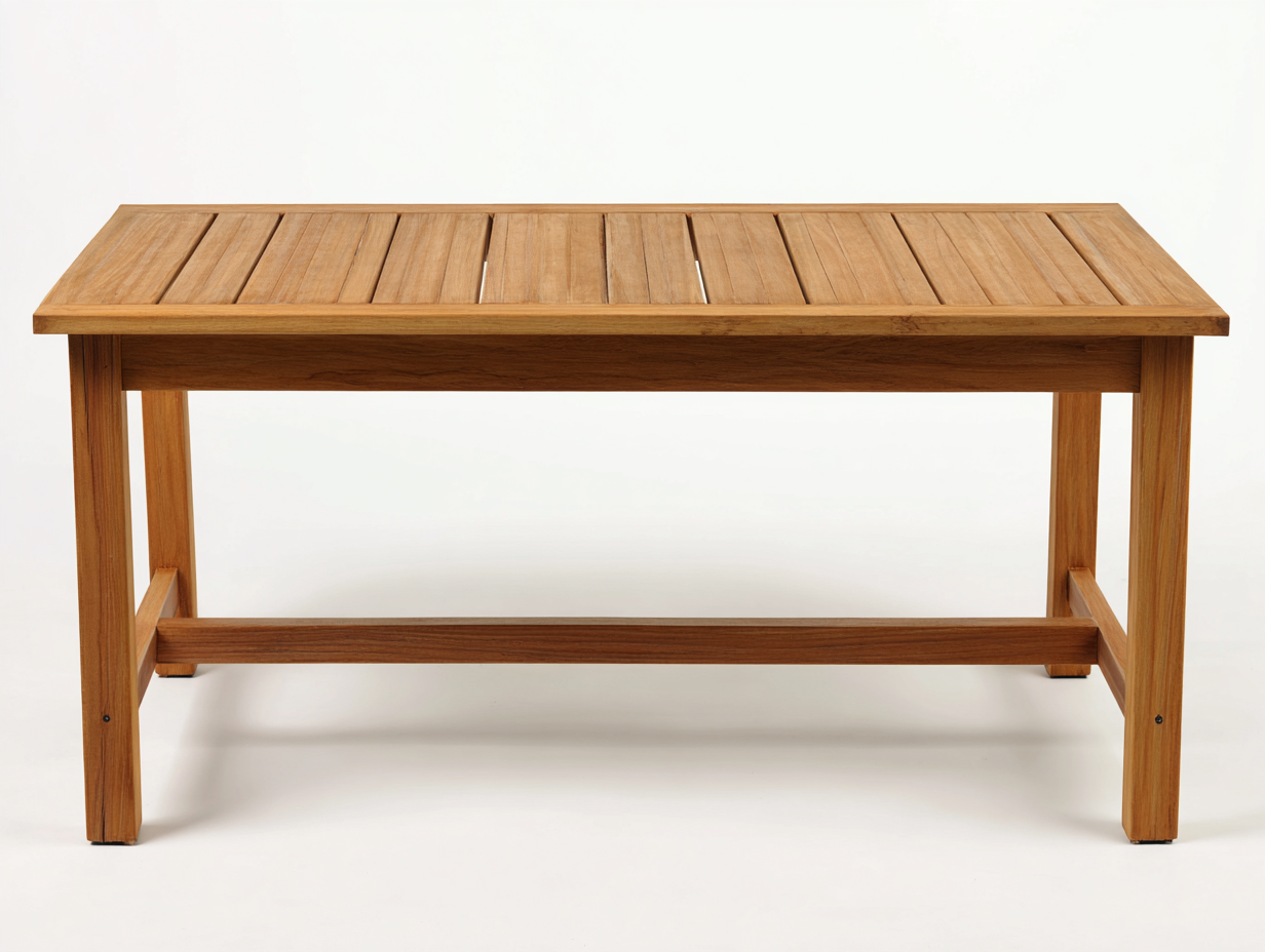 Gartentisch Massivholz 160x80x75 cm Braun - Rechteckiges Design-Zivoadwell