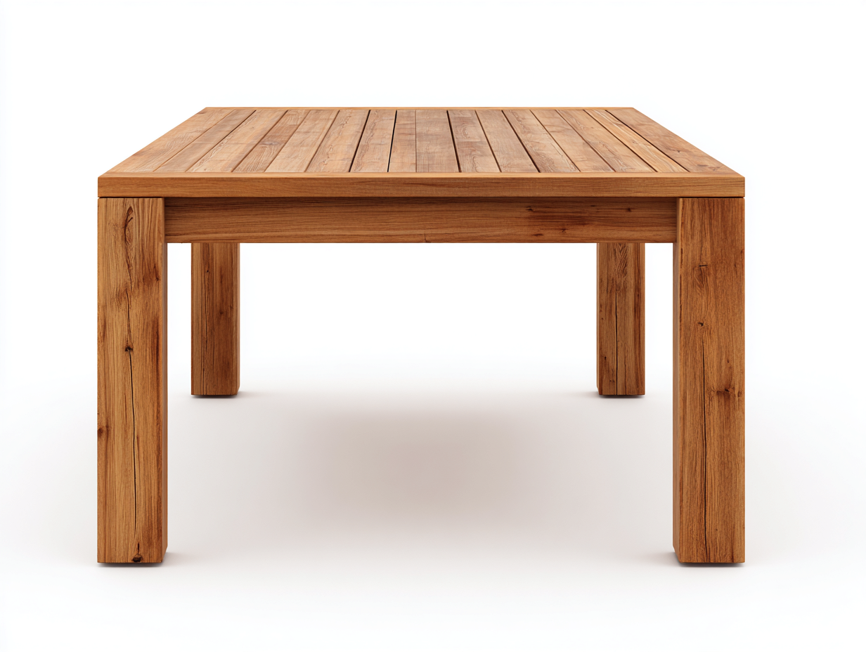 Gartentisch Massivholz 140x140x75 cm Braun - Quadratisches Design-Zivoadwell