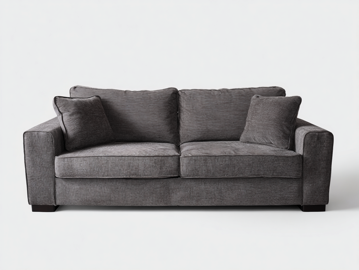 Zweisitzer Sofa Stoff 200x90x85 cm Grau - Modernes Wohn Design-Zivoadwell