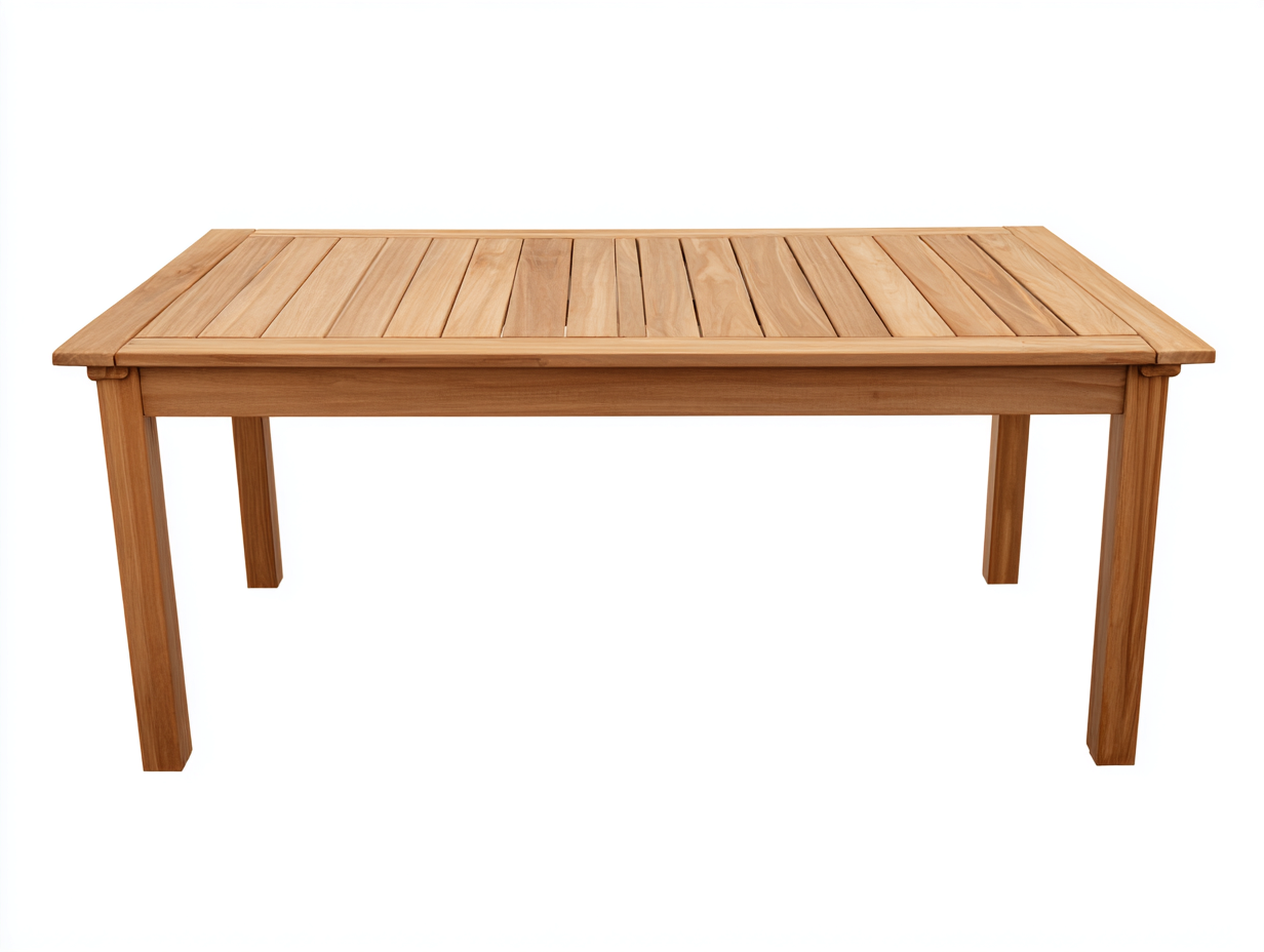 Gartentisch Massivholz 180x90x75 cm - Naturholz - rechteckig für Garten und Terrasse-Zivoadwell