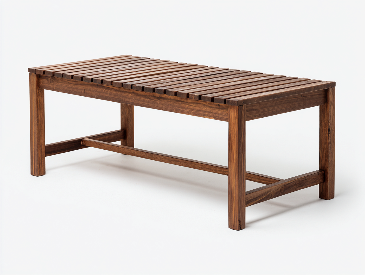 Gartentisch Holz 170x85x74 cm - Dunkelbraun - für Garten Terrasse und Balkon - Lattenplatte mit Querrahmen-Zivoadwell