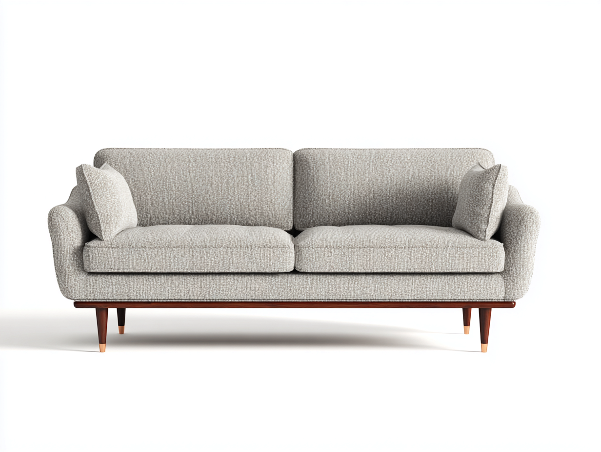 Zweisitzer Sofa Stoff 195x88x82 cm Beige - Modernes Wohn Design-Zivoadwell