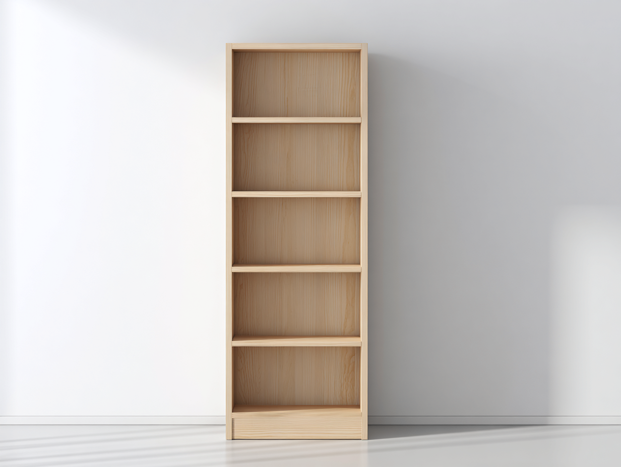 Bücherregal Holz 60x30x180 cm Natur Modernes Design-Jalenrastudio