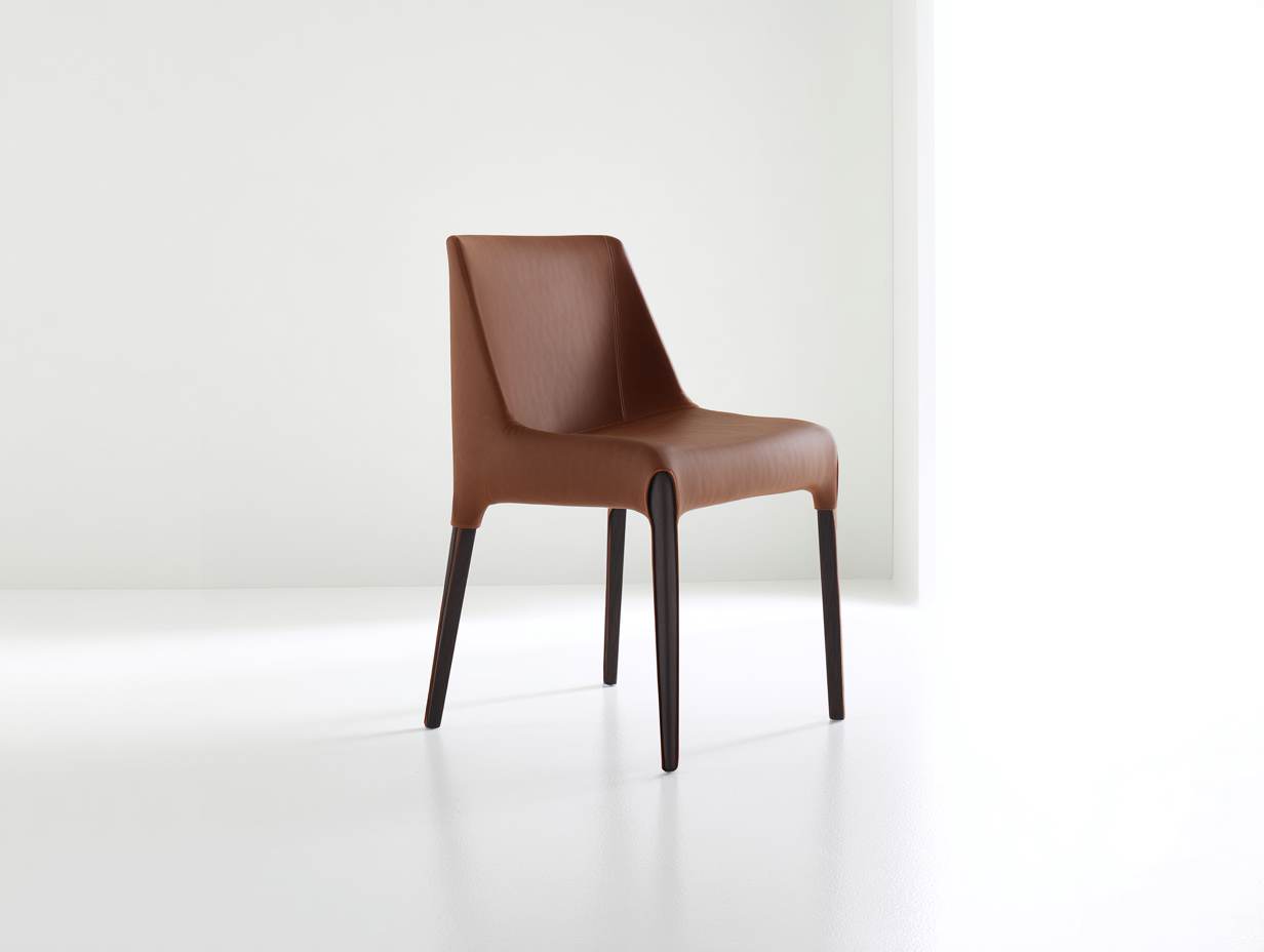 Esszimmerstühle Kunstleder 52x58x86 cm - Braun-Schwarz - Modernes Design für Esszimmer-Jalenrastudio