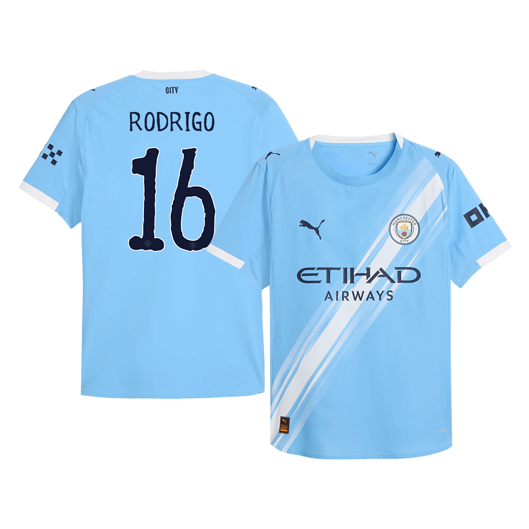Anbefalt: Manchester City Hjemmedrakt VM 2025/26 – RODRIGO #16 (Spillerversjon)